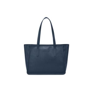 Longchamp Kozene Taška Cez Rameno Námornícka Modrá | 496308-CHG