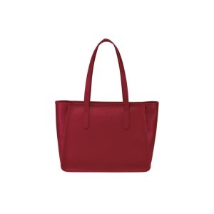 Longchamp Kozene Taška Cez Rameno Červené | 819754-EJP