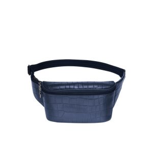Longchamp Kozene Taška Na Opasok Námornícka Modrá | 208563-SLH