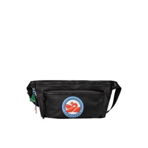 Longchamp Kozene Taška Na Opasok Čierne | 592361-GRD