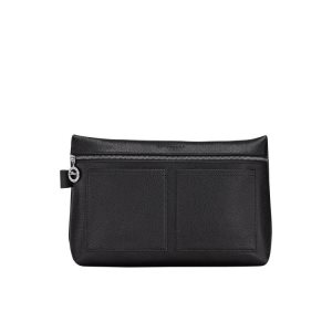 Longchamp Kozene Toaletné Tašky Čierne | 063871-UZN