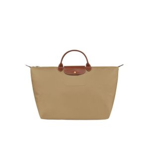 Longchamp L Desert Recycled canvas Cestovné Tašky Hnedožltý | 819360-GXO