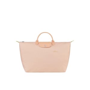 Longchamp L Flowers Recycled canvas Cestovné Tašky Svetlo Ruzove | 839405-MNH