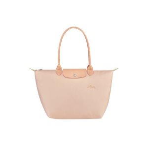 Longchamp L Flowers Recycled canvas Taška Cez Rameno Svetlo Ruzove | 026374-OVB