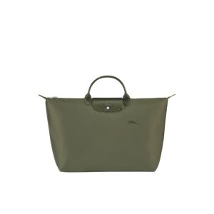 Longchamp L Forest Recycled canvas Cestovné Tašky Zelene | 961580-ONS