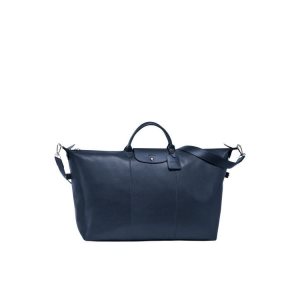 Longchamp L Kozene Cestovné Tašky Námornícka Modrá | 673408-HQI