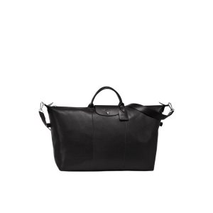 Longchamp L Kozene Cestovné Tašky Čierne | 246890-KFP