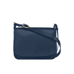 Longchamp L Kozene Crossbody Kabelka Námornícka Modrá | 851374-OHF