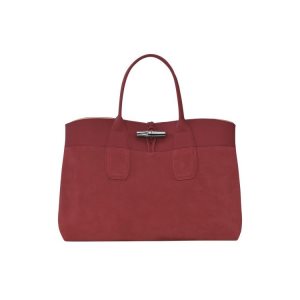 Longchamp L Kozene Kabelky Červené | 829710-LFK