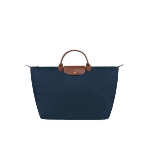 Longchamp L Recycled canvas Cestovné Tašky Námornícka Modrá | 604127-NMQ