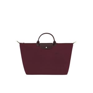 Longchamp L Recycled canvas Cestovné Tašky Bordove | 792345-SNB