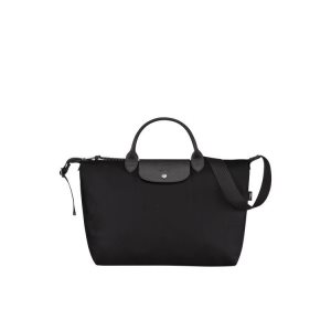 Longchamp L Recycled canvas Kabelky Čierne | 409521-SUQ