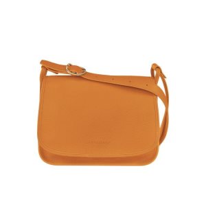 Longchamp L Saffron Kozene Crossbody Kabelka Oranžové | 206538-SCT