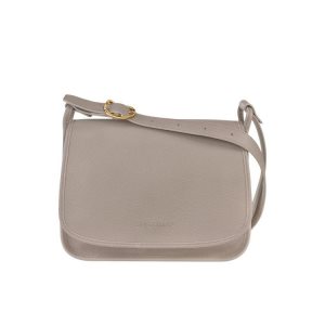 Longchamp L Turtledove Kozene Crossbody Kabelka Siva | 950762-LFJ