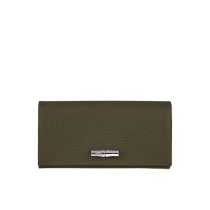 Longchamp Long Continental Kozene Penazenky Hnedožltý | 406137-XMH