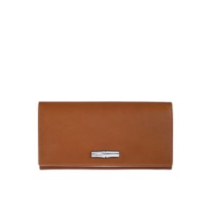 Longchamp Long Continental Kozene Penazenky Hnede | 873902-GZL