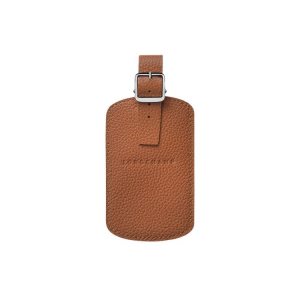 Longchamp Luggage Tag Caramel Kozene Travel Accessories Hnede | 726043-ACK