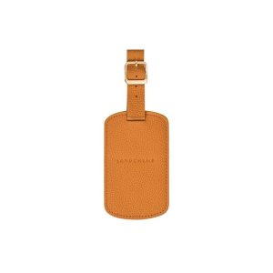 Longchamp Luggage Tag Saffron Kozene Travel Accessories Oranžové | 391640-SOP