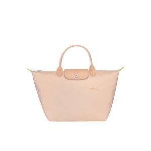 Longchamp M Flowers Recycled canvas Kabelky Svetlo Ruzove | 076981-EPL