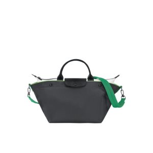 Longchamp M Gun Metal Platene Kabelky Siva | 965814-SQH
