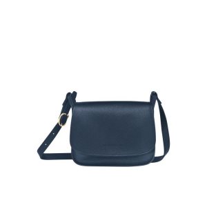 Longchamp M Kozene Crossbody Kabelka Námornícka Modrá | 796402-JEX