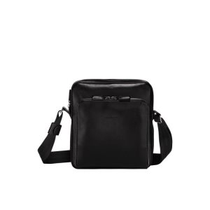Longchamp M Kozene Crossbody Kabelka Čierne | 507124-RLX