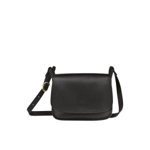 Longchamp M Kozene Crossbody Kabelka Čierne | 547396-OUR