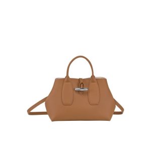Longchamp M Kozene Kabelky Béžové | 408937-FRC