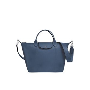Longchamp M Kozene Kabelky Modre | 164053-FPQ