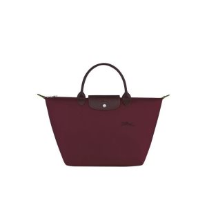 Longchamp M Recycled canvas Kabelky Bordove | 746502-ZCE