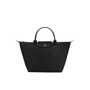 Longchamp M Recycled canvas Kabelky Čierne | 165203-ZXP