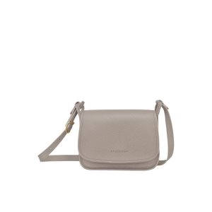 Longchamp M Turtledove Kozene Crossbody Kabelka Siva | 548027-FKX