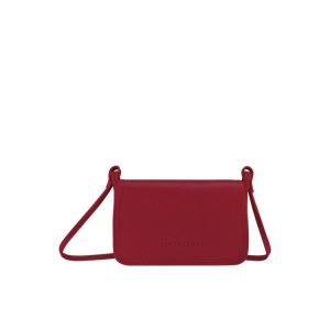 Longchamp On Kozene Peňaženka Na Zips Červené | 320159-ZFM