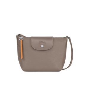 Longchamp Platene Crossbody Kabelka Siva Hnede | 862175-PAX