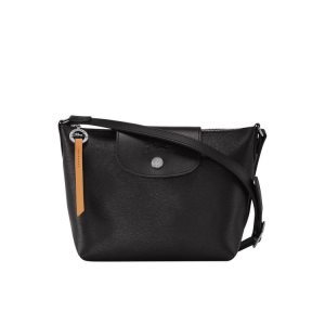 Longchamp Platene Crossbody Kabelka Čierne | 128764-GOA