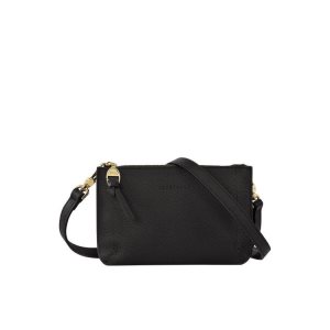 Longchamp Pouch Kozene Mini Tašky Čierne | 349217-APY