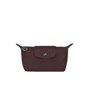 Longchamp Pouch Kozene Pouches Bordove | 901672-IPF