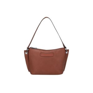 Longchamp Pouch Kozene Pouches Hnede | 634907-PJA