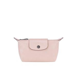 Longchamp Pouch Kozene Pouches Ruzove | 961075-RFE