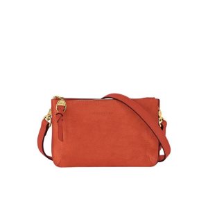 Longchamp Pouch Marmelade Kozene Mini Tašky Oranžové | 029674-EVO