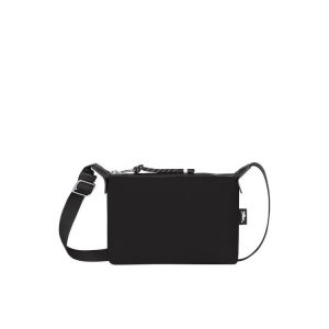 Longchamp Pouch Recycled canvas Mini Tašky Čierne | 086723-RJN