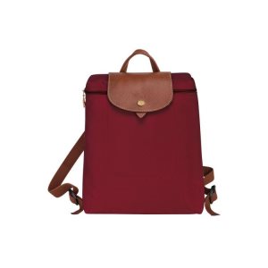 Longchamp Recycled canvas Batohy Červené | 953167-NVH