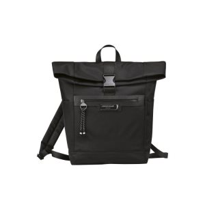 Longchamp Recycled canvas Batohy Čierne | 354618-NAD