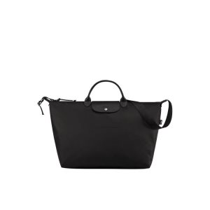 Longchamp Recycled canvas Cestovné Tašky Čierne | 825179-HTQ