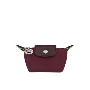 Longchamp Recycled canvas Držiteľ Karty Bordove | 367084-JGN