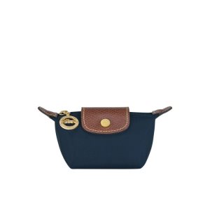 Longchamp Recycled canvas Držiteľ Karty Námornícka Modrá | 412769-NGC