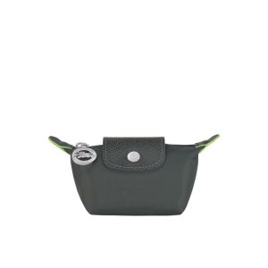 Longchamp Recycled canvas Držiteľ Karty Tmavo Siva | 508379-HCX