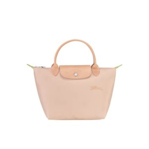 Longchamp S Flowers Recycled canvas Kabelky Svetlo Ruzove | 537041-RHI