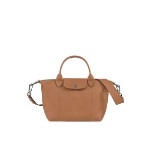 Longchamp S Hazelnut Kozene Kabelky Béžové | 382014-QNS