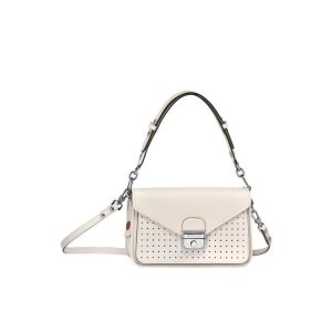 Longchamp S Kozene Crossbody Kabelka Biele | 217904-FZY
